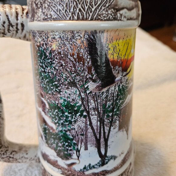 Miller Brewing Co - "Winter's Guardians" Stein - America's Majestic Wildlife - Picture 4 of 9